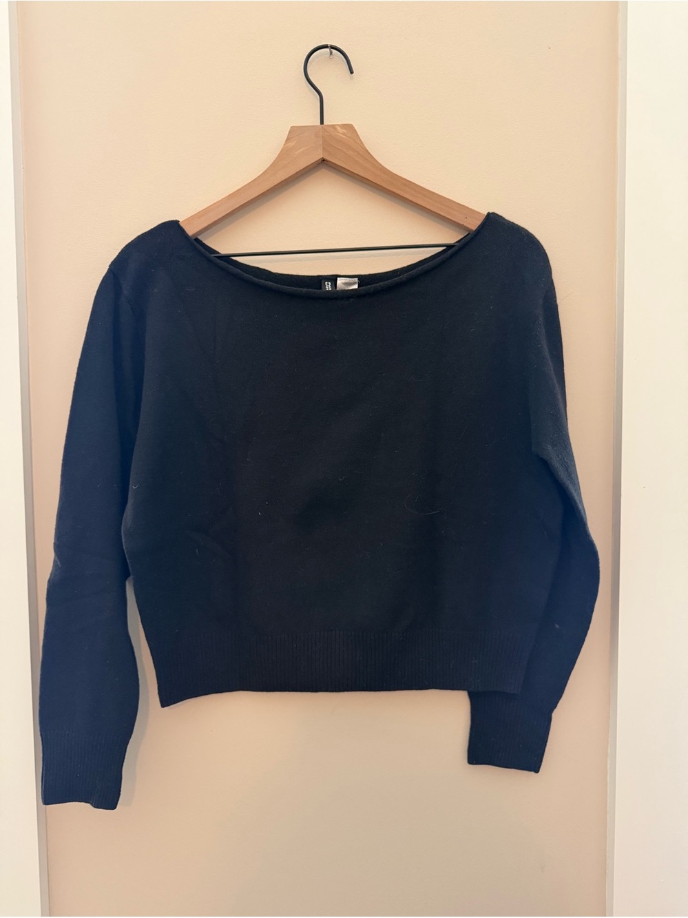 Divided Women's Black Boatneck Sweater -